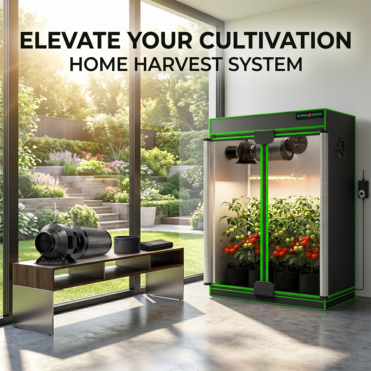 1680D 4x2 Grow Tent Complete K - Carbon Filter Inline recensie en prijs