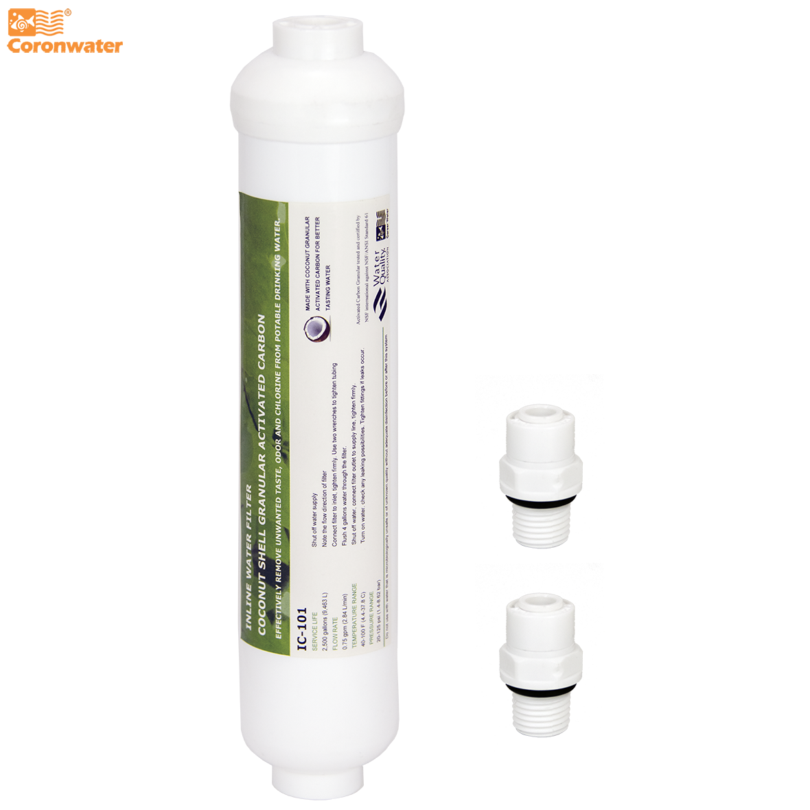 Coronwater Inline RO GAC Posfi - Carbon Filter Inline recensie en prijs
