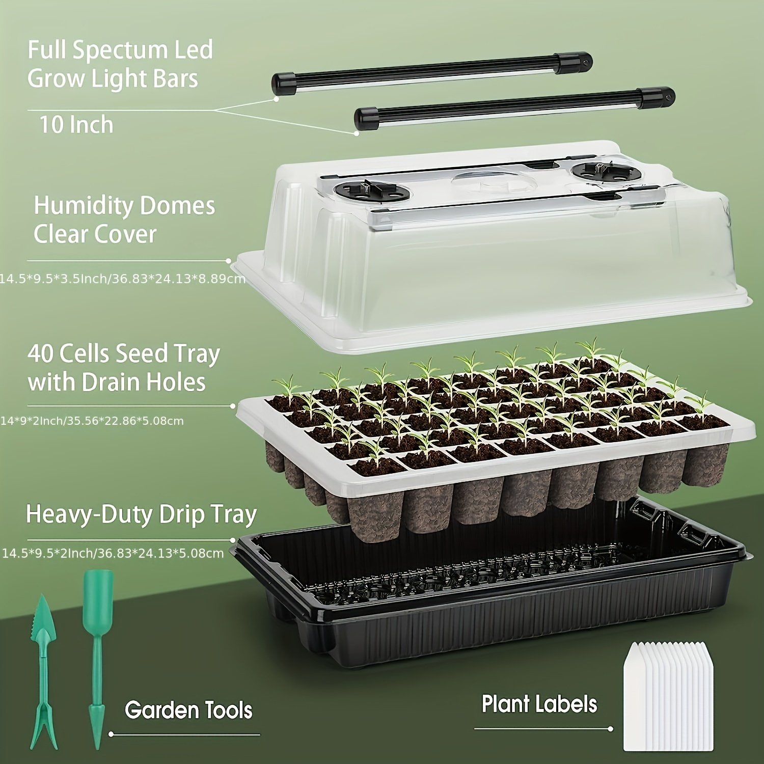 40/Cell Seed Starter Kit with  - Dome Propagation Kit recensie en prijs