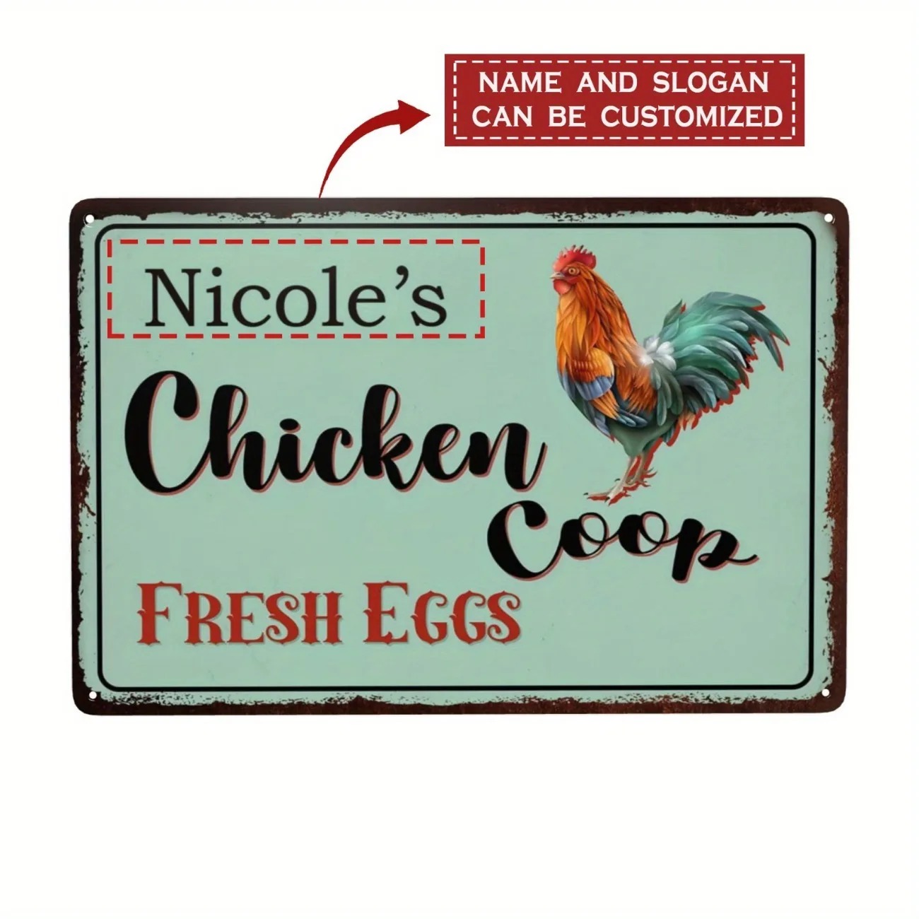 Custom Text Chicken Coop Sign  - Urban Farming Wall recensie en prijs