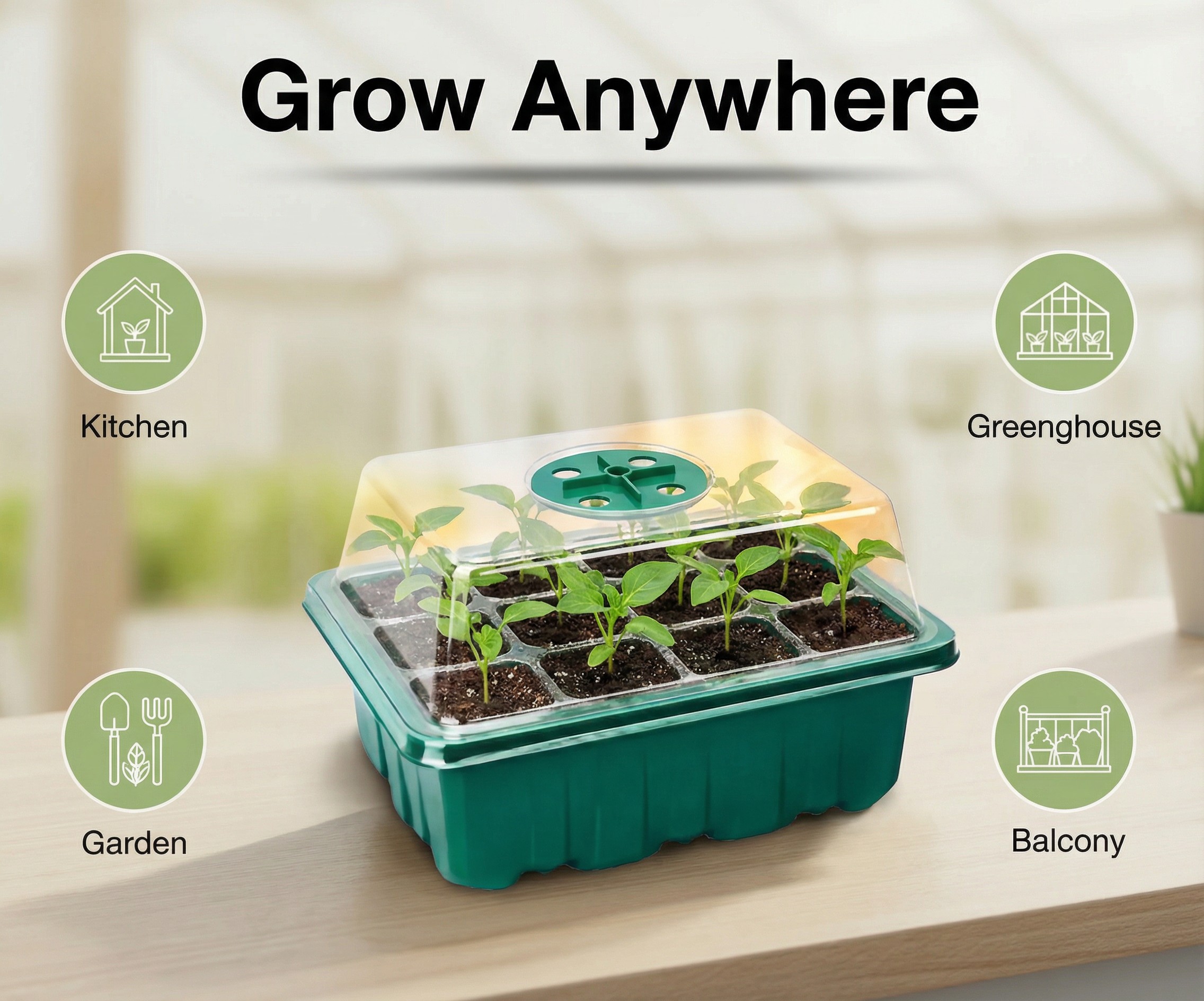 5/10Pack Seed Starter Tray See - Dome Propagation Kit recensie en prijs