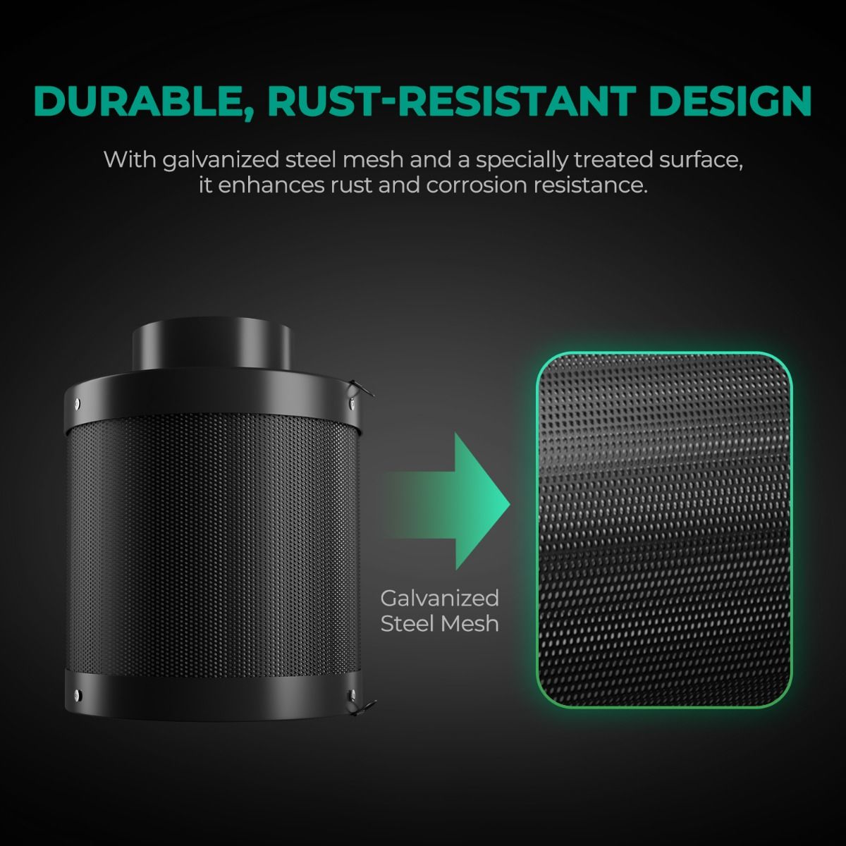 6 Inch Large Refillable Activa - Carbon Filter Inline recensie en prijs