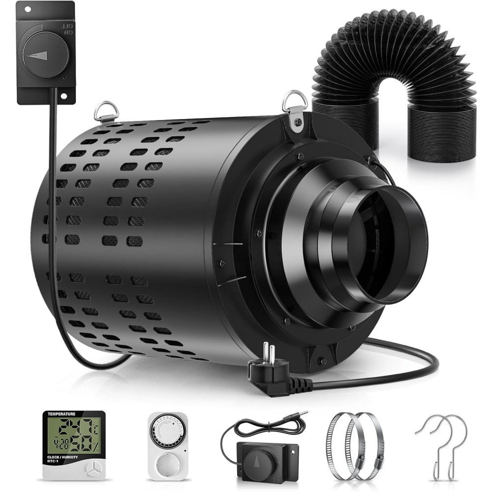 110mm/4.3Inch Exhaust Fan Inli - Carbon Filter Inline recensie en prijs