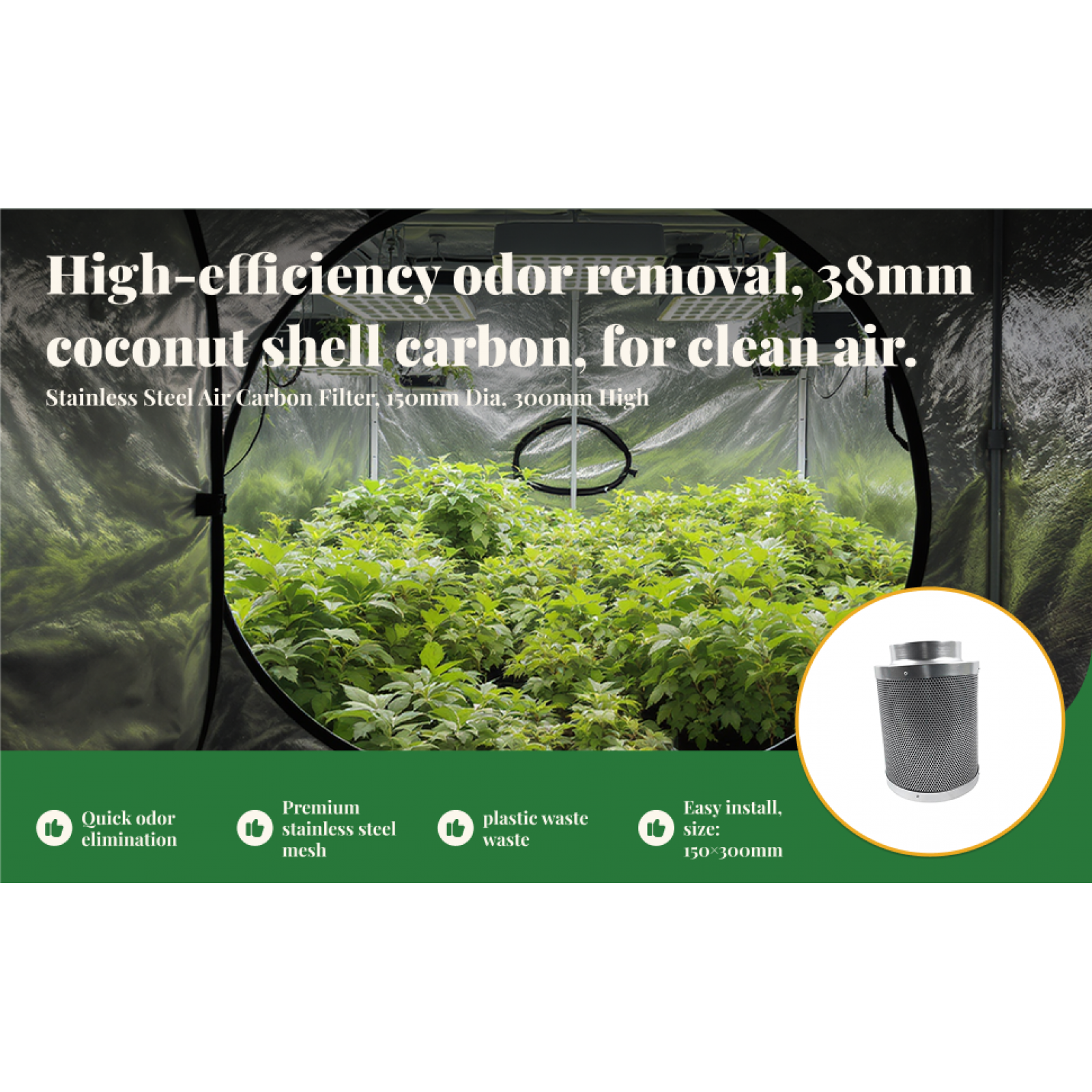 Activated Charcoal Carbon Filt - Carbon Filter Inline recensie en prijs