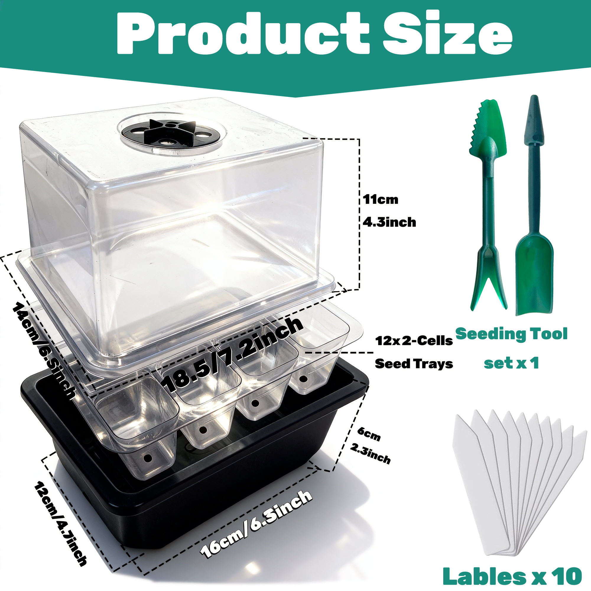 Seed Starter Kit with Built-in - Dome Propagation Kit recensie en prijs